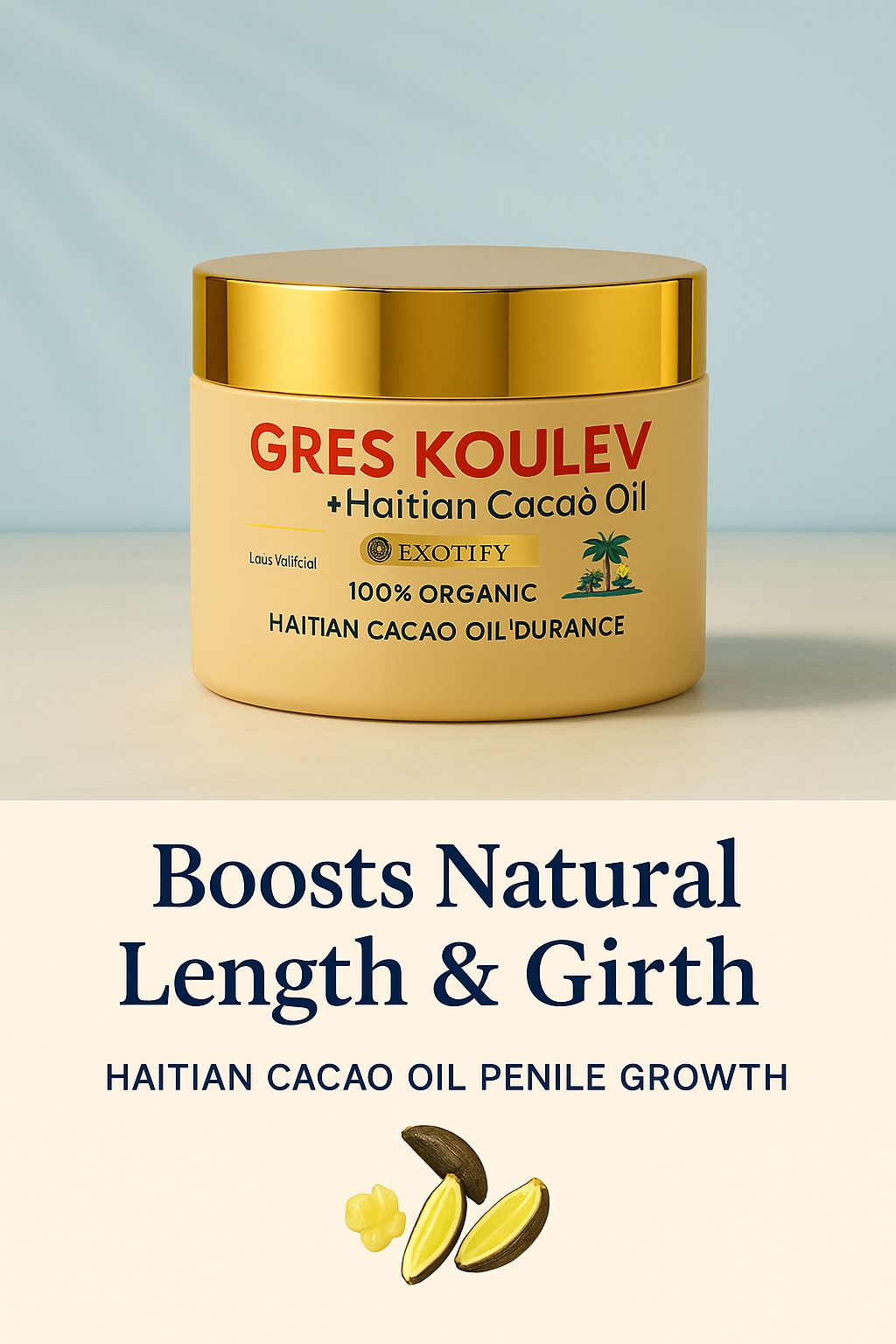 Gres Koulev With Haitian Cacao Oil