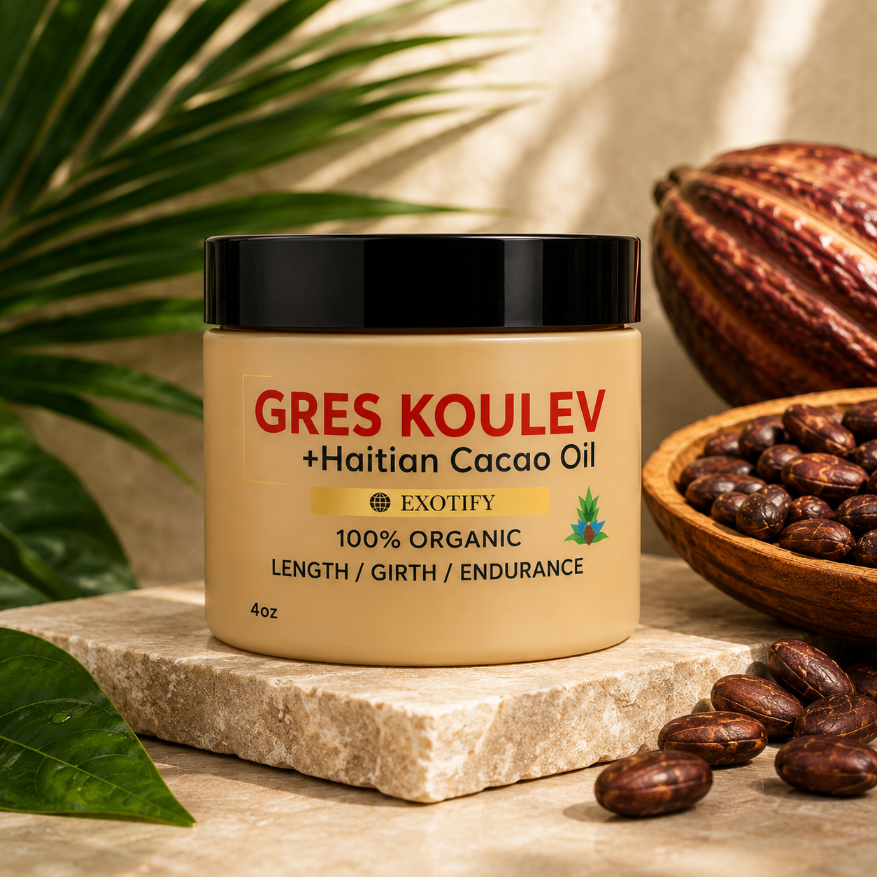 Gres Koulev With Haitian Gres Cacao Oil