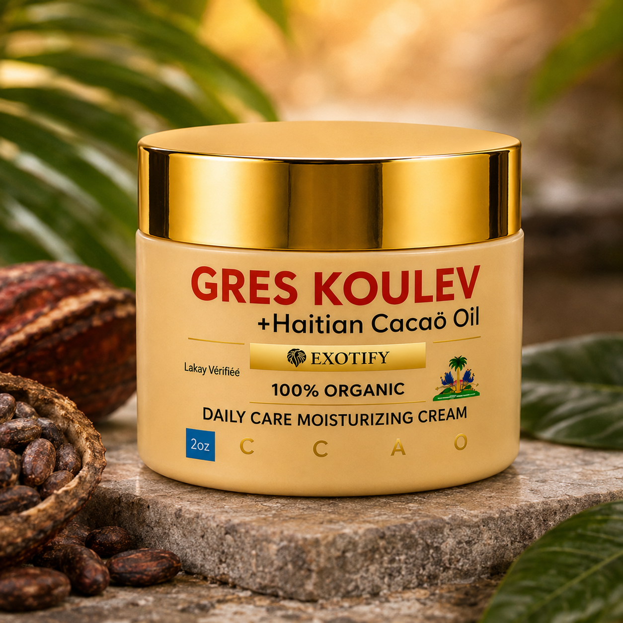 Gres Koulev With Haitian Gres Cacao Oil